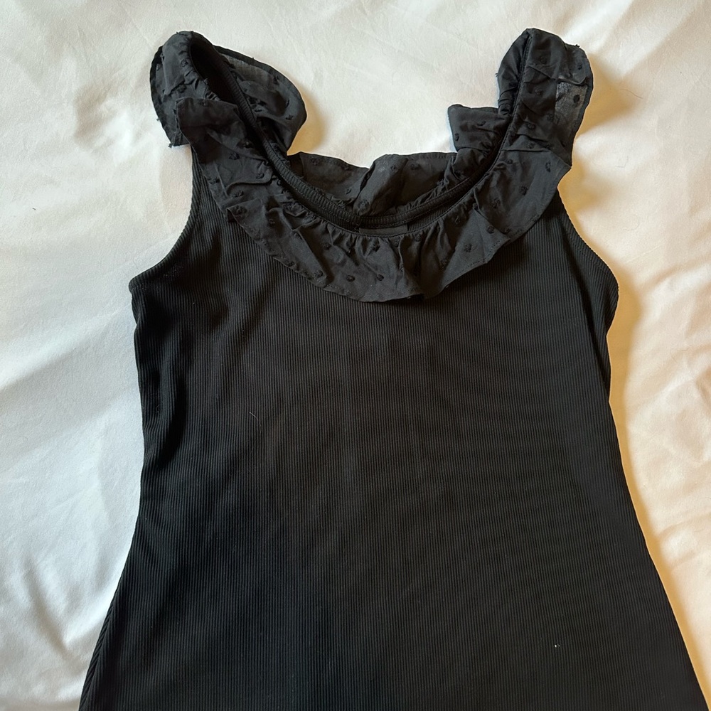 NWT Who What Wear | Ribbed Ruffle Tank - Picture 2 of 4